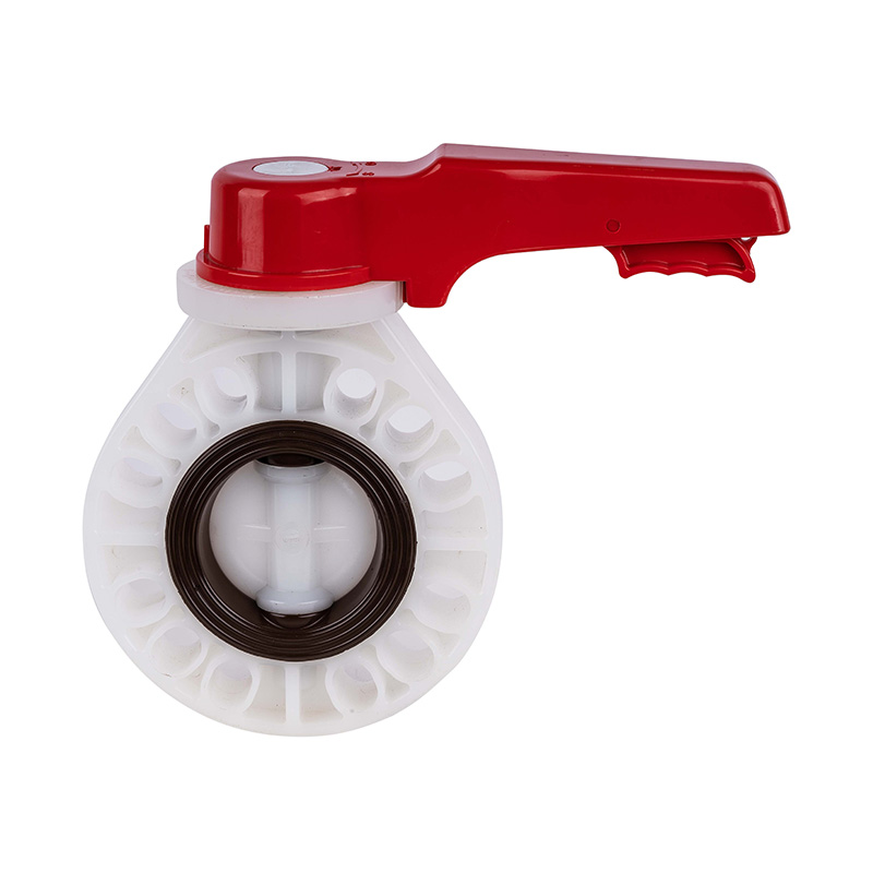 Tipo padrão da roda manual de PVDF D71X-10F da válvula de borboleta DN15-200 15A-200A JIS