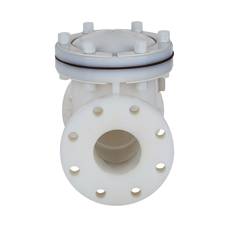 Tipo válvula de verificação DN15-300 1/2' do balanço de PVDF H44F-10F - 12' padrão do ANSI