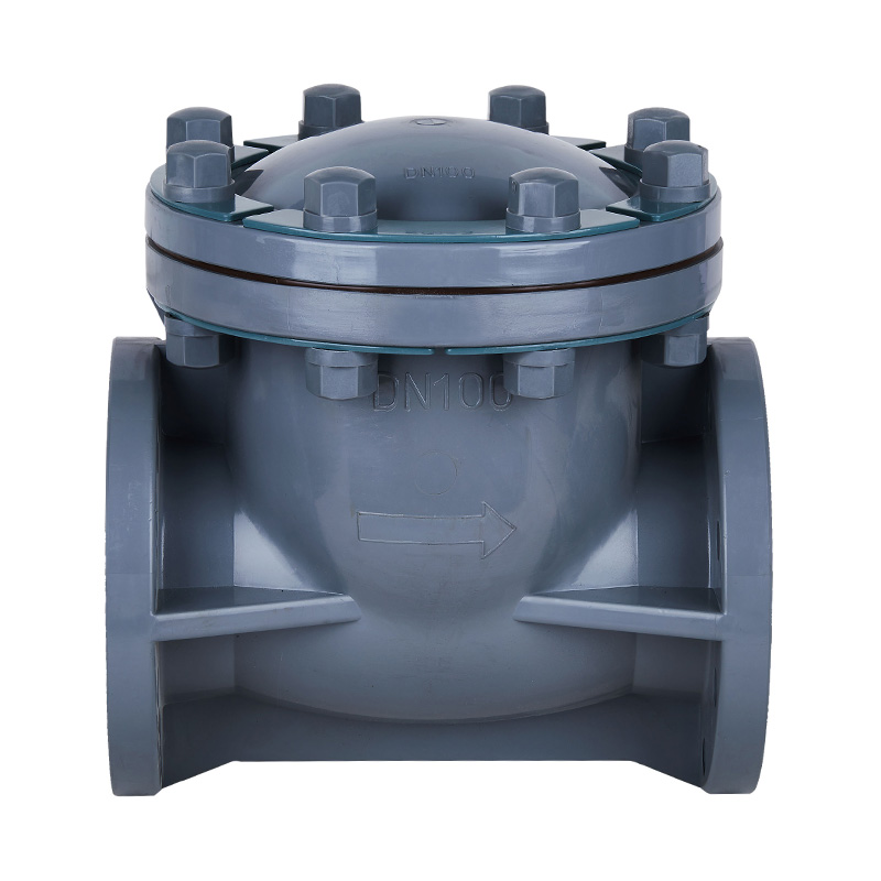 Tipo válvula de verificação DN15-300 do balanço de PVC-C H44F-10V 1/2'-12' padrão do ANSI