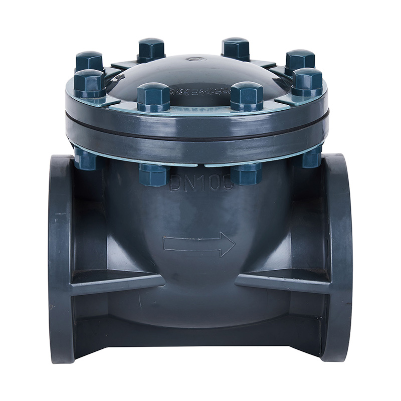 Válvula de retenção tipo balanço de PVC-U H44F-10U DN15-300 1/2'-12' padrão ANSI