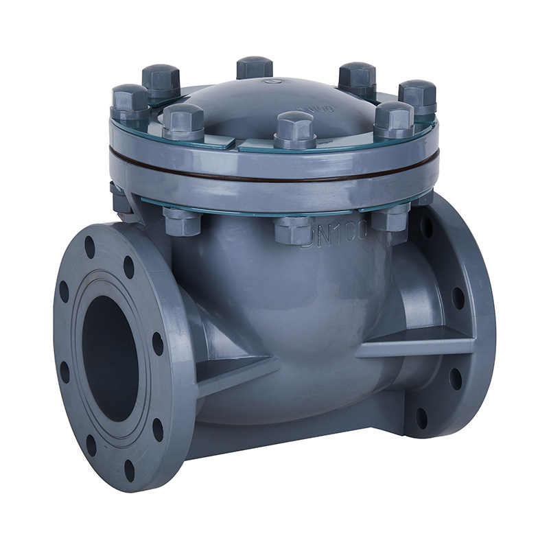 Tipo válvula de verificação DN15-300 do balanço de PVC-C H44F-10V 1/2'-12' padrão do ANSI