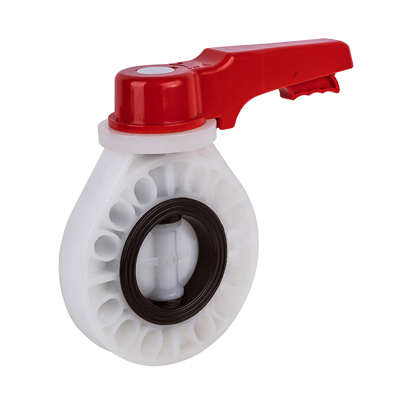 Tipo padrão da roda manual de PVDF D71X-10F da válvula de borboleta DN15-200 15A-200A JIS