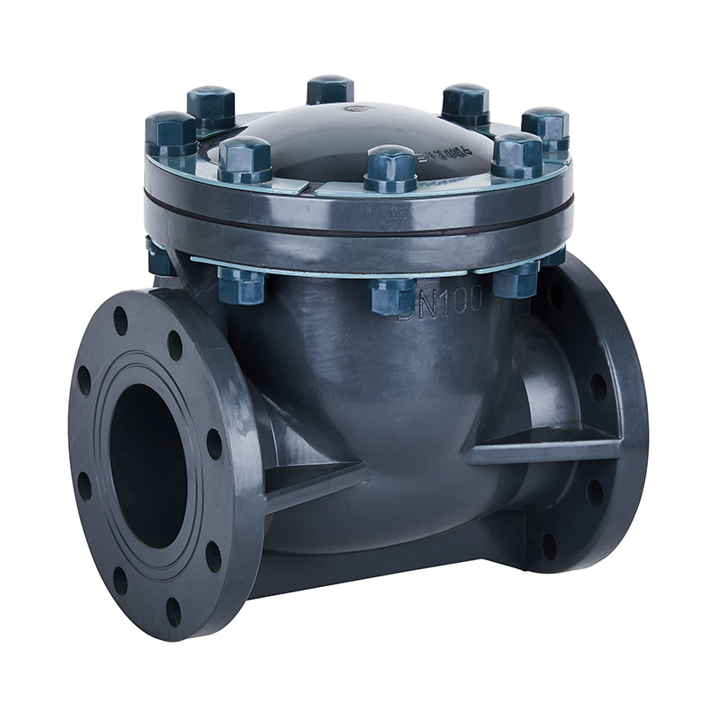 Válvula de retenção tipo balanço de PVC-U H44F-10U DN15-300 1/2'-12' padrão ANSI