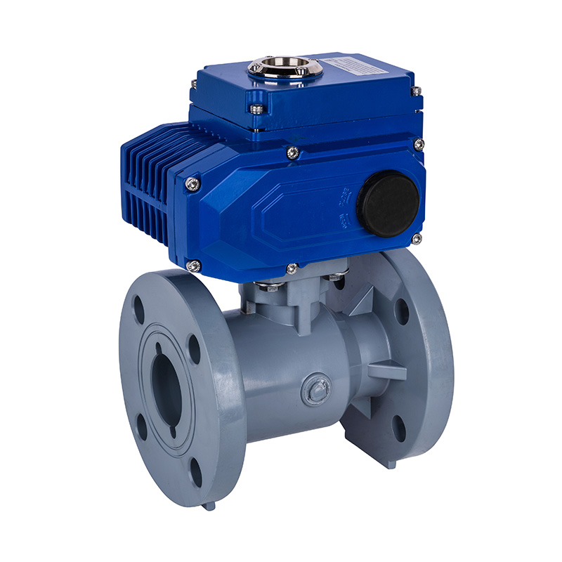 Válvula de bola elétrica DN15-300 1/2' da flange de PVC-C D941F-10V - 12' padrão ANSI