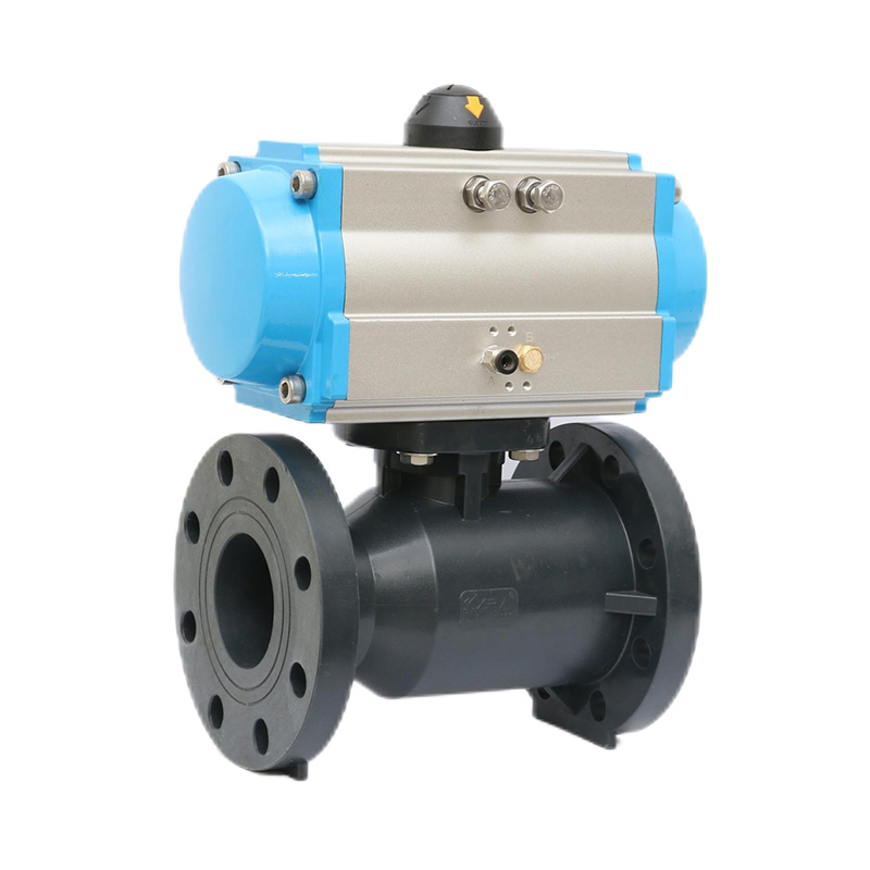 Padrão pneumático da válvula de bola DN20-300 20A-300A JIS da flange de FRPP Q641F-10S