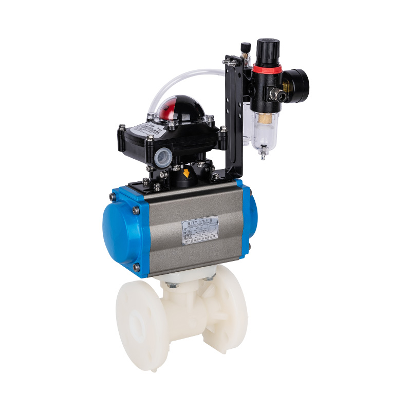 Padrão pneumático da válvula de bola DN15-300 GB da flange de PVDF Q641F-10F